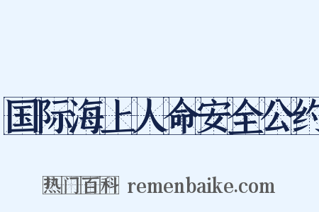 国际海上人命安全公约是什么意思的图片